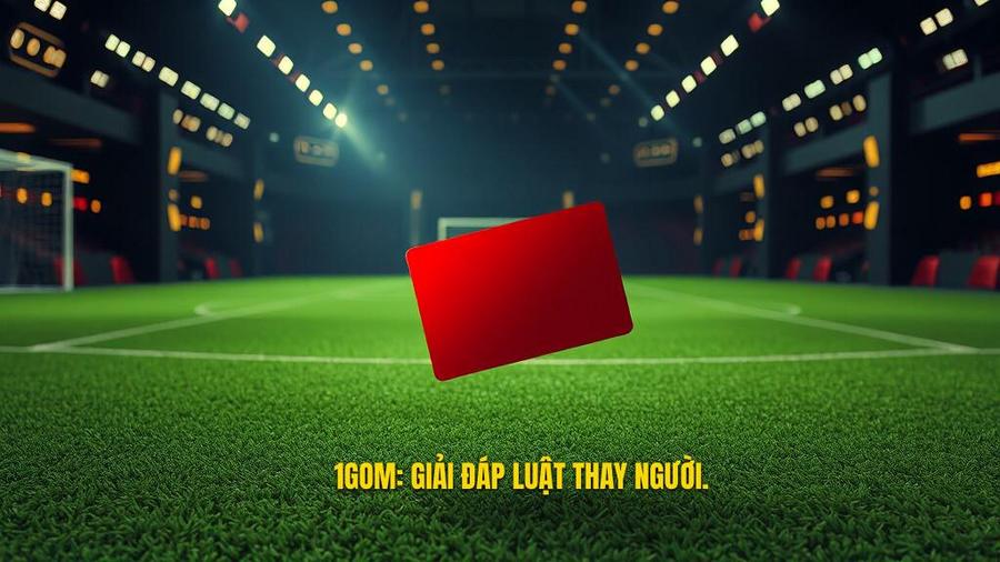 Thẻ đỏ có được thay người không
