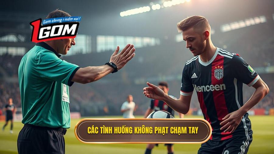 Các trường hợp KHÔNG bị thổi phạt chạm tay